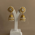Kundan Pearl Jhumka Earrings