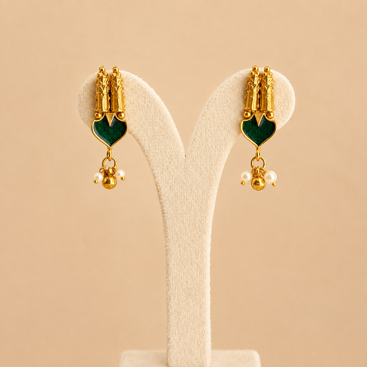 Green Palakka Coin Necklace Set