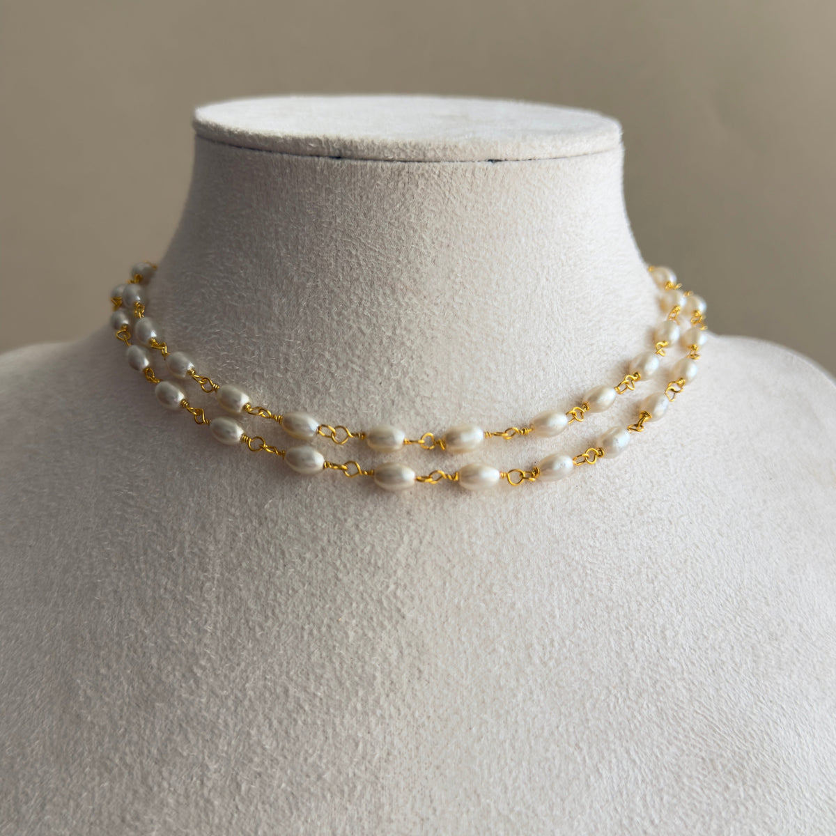 Double Layer Freshwater Pearl Necklace