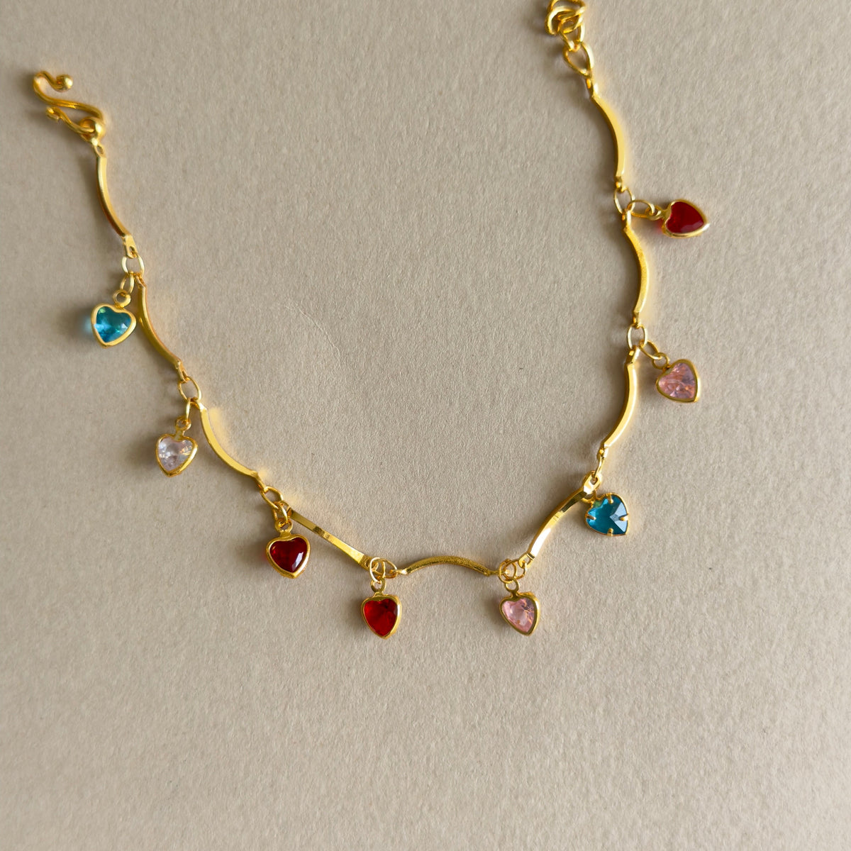 Multi-Heart Charm Bracelet