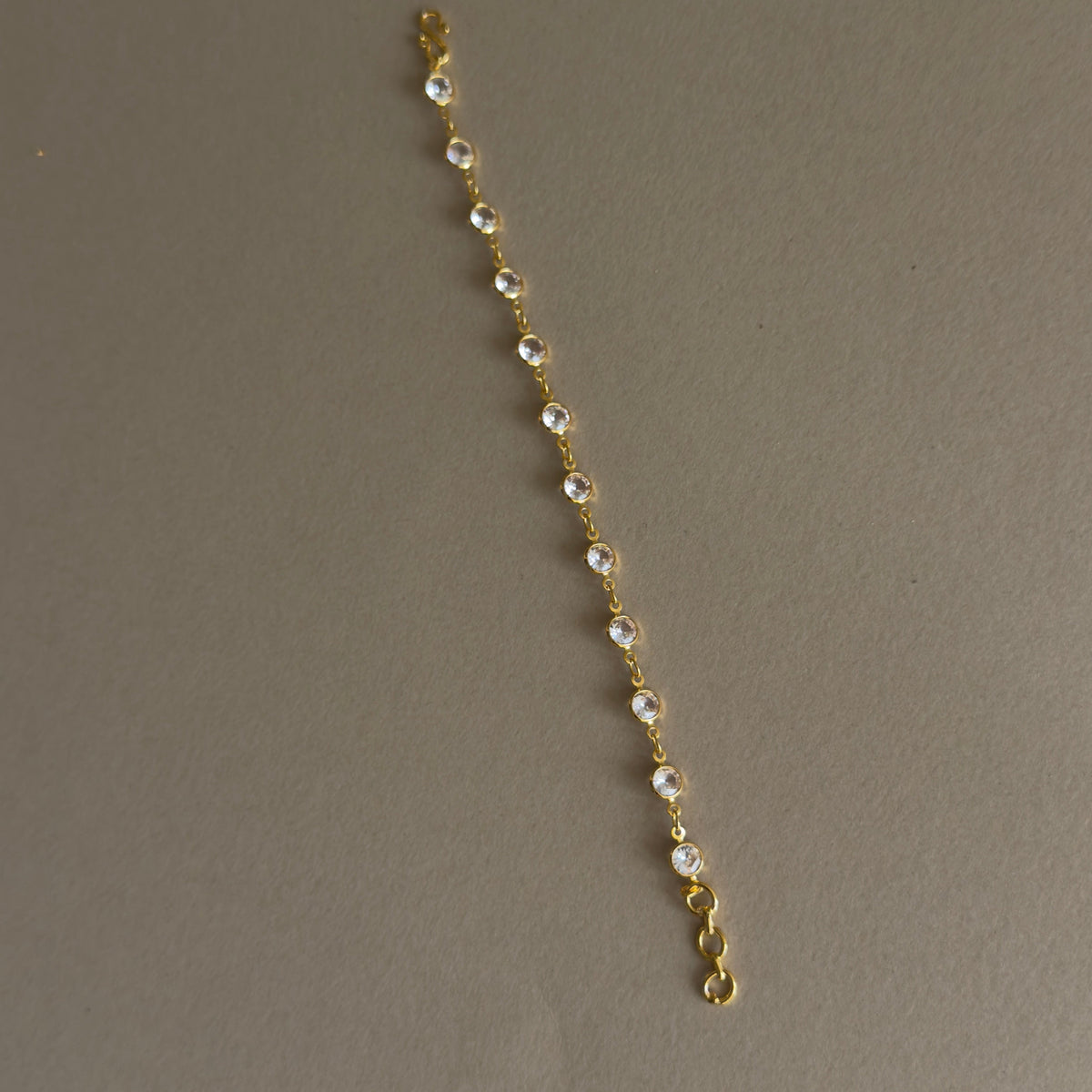 Crystal Round Bezel Tennis Bracelet
