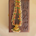 Antique Gold Lakshmi Temple Necklace with Kemp & Pearl Drops