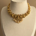 Lakshmi Nakshi Peacock Temple Necklace & Chandbali Earrings Set with Pearl Drops