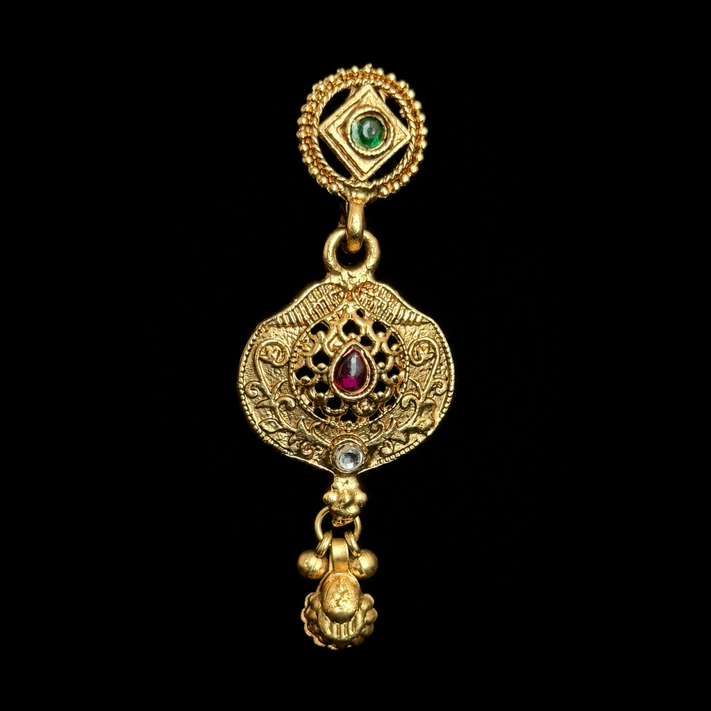 Rajwadi Temple Necklace & Earrings Set