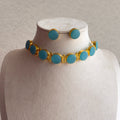 Turquoise Gold-Tone Jewellery Set