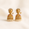 Krishna Jhumka Temple Earrings