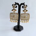 Royal Filigree Square Chandbali Earrings