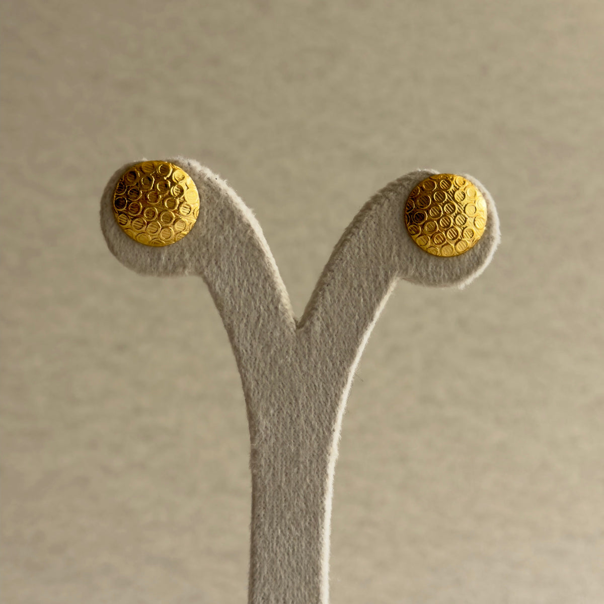 Textured Dome Stud Earrings