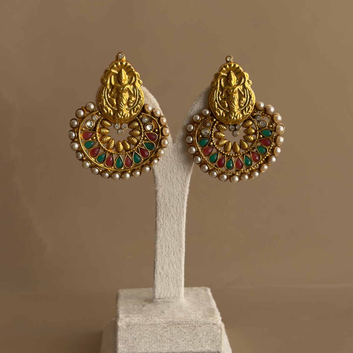 Lakshmi Chandbali Earrings