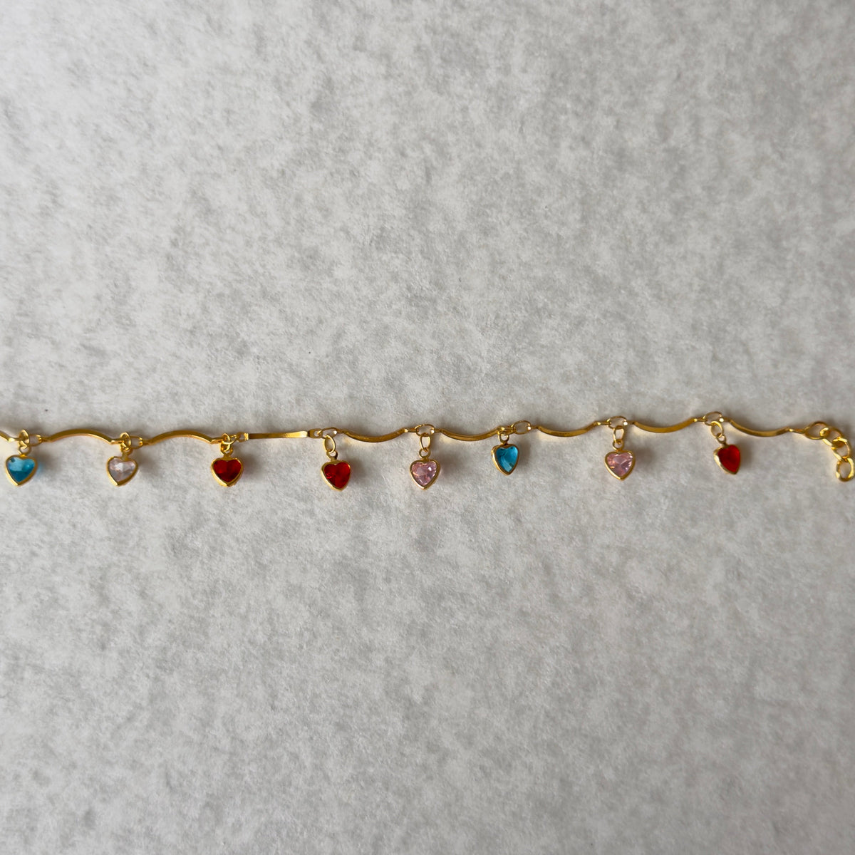 Multi-Heart Charm Bracelet