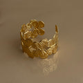 Gold Butterfly Cuff Bangle