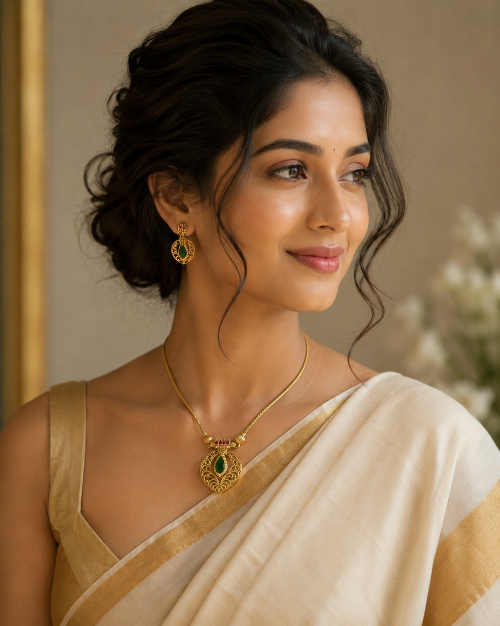 AD Nagapadam Necklace Set