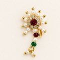 Pearl & Ruby Nath (Nose Pin)