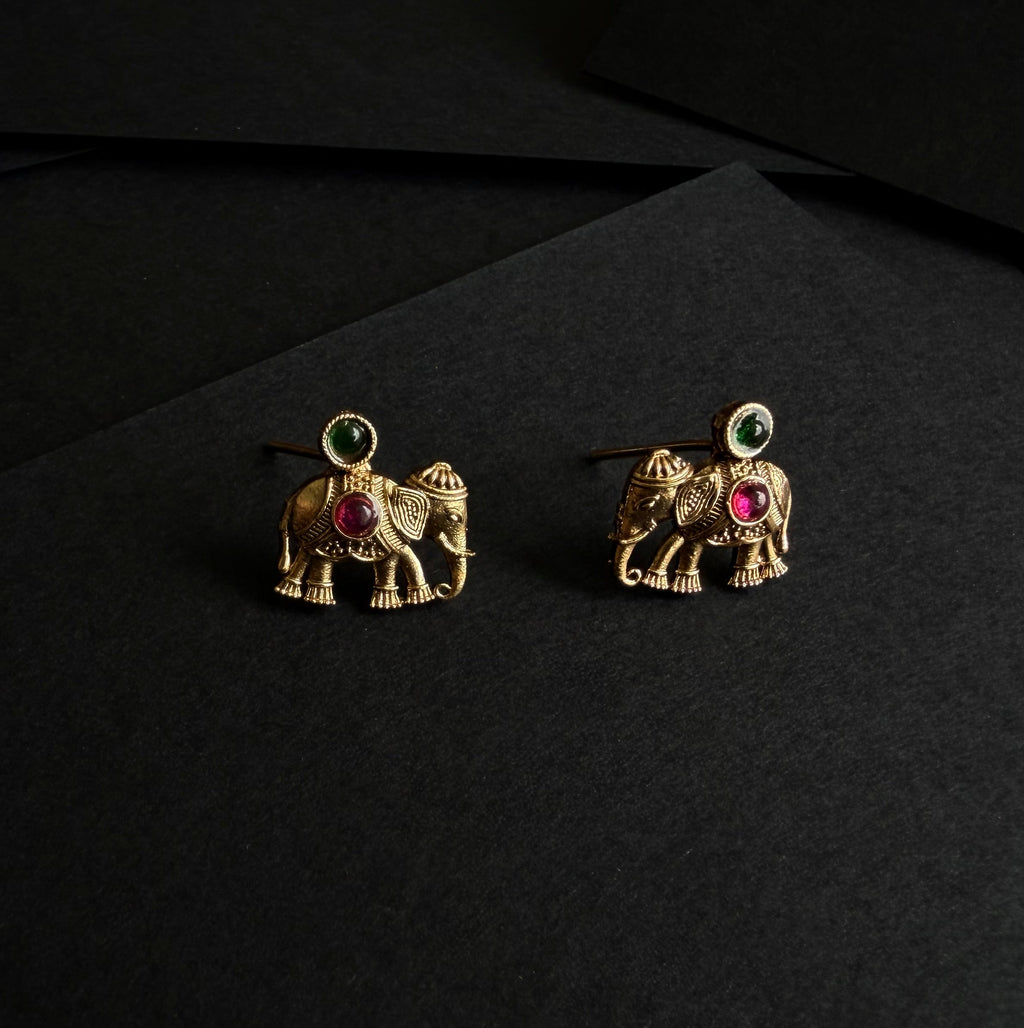 Elephant Necklace & Earrings Set