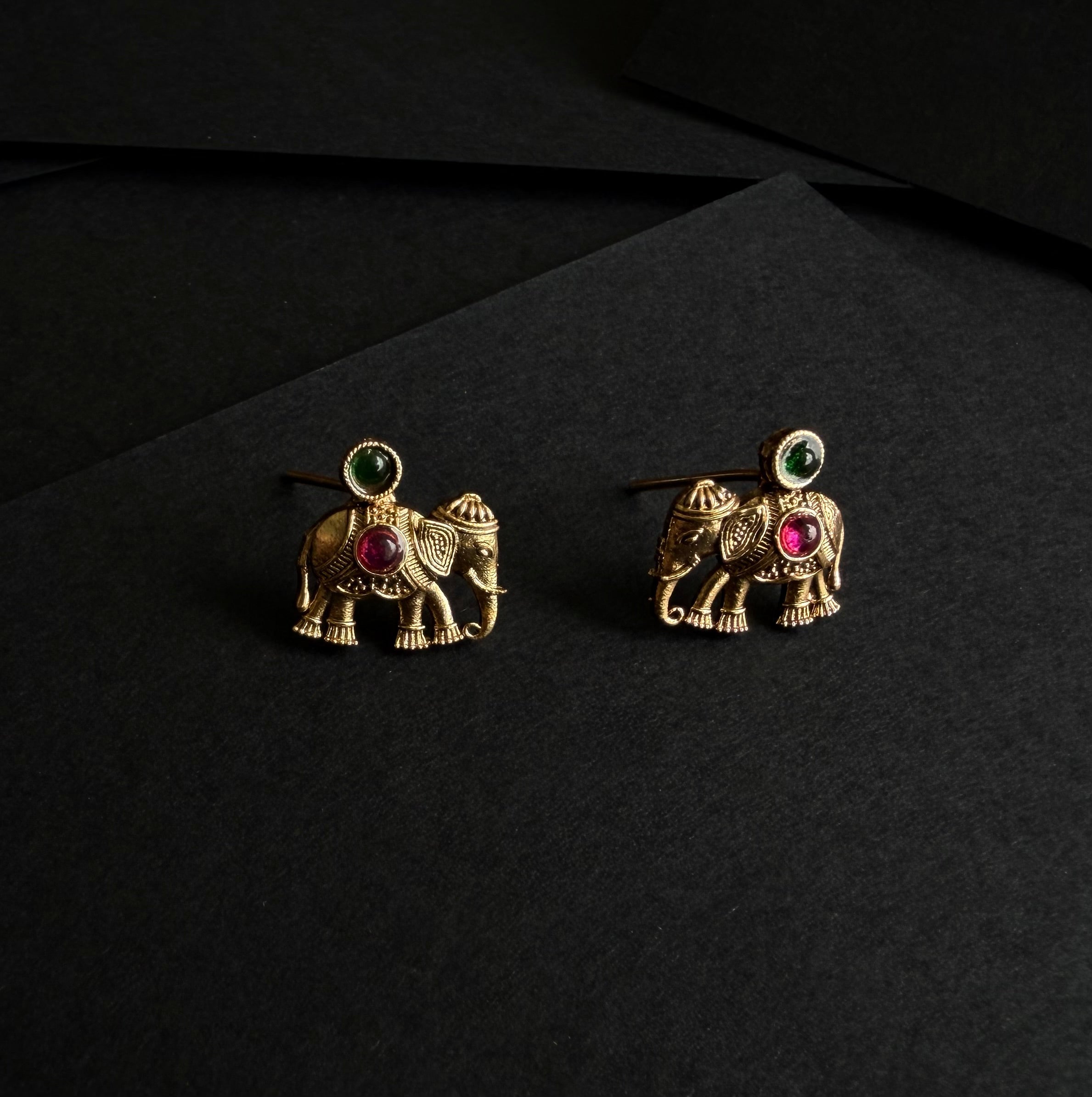 Elephant Necklace & Earrings Set
